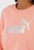 BLUSA MOLETOM PUMA METALLI CREW-ROSA CLARO - comprar online