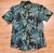 Camisa Floralida De Botão - Verde