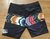 Bermuda South To South Boardshort floral Preto na internet