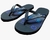 Chinelo Quiksilver Molokai Volley Letreiro - Preto/Azul na internet