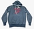 BLUSA MOLETOM HOLLISTER LETREIRO - CINZA/VERMELHO