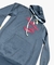 BLUSA MOLETOM HOLLISTER LETREIRO - CINZA/VERMELHO na internet