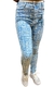 Calça Sal e Pimenta Jeans -Estampada clara