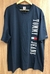 Camiseta Tommy Jeans Letreiro Vertical- Azul/Marinho