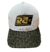 Boné CYCLONE ABA CURVA VELUDO - BRANCO/DOURADO