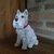 DECORAÇÃO ANIMAL CACHORRO YORKSHIRE BRANCO