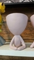 VASO CABEÇA CACHEPOT ROSA 13 CM - Teceart Mineira