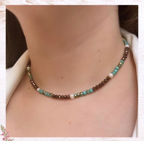 Choker II - Turq. Bronze