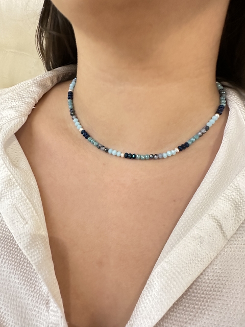 Choker - Azuis (blocos)
