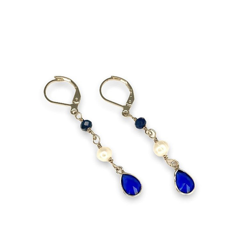 Brinco gota - Azul - comprar online