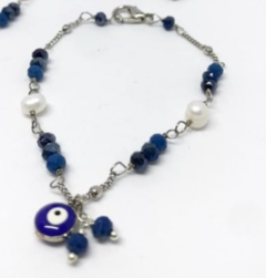 Pulseira Ágata - Olho grego