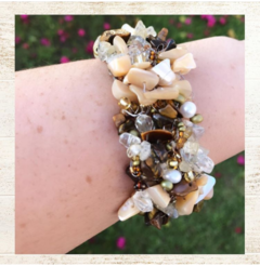 Pulseira em crochê no arame G - Maria
