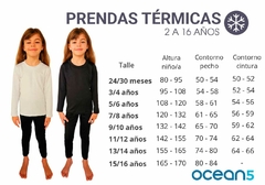 Remera Niño térmica ocean5 ML blanca en internet