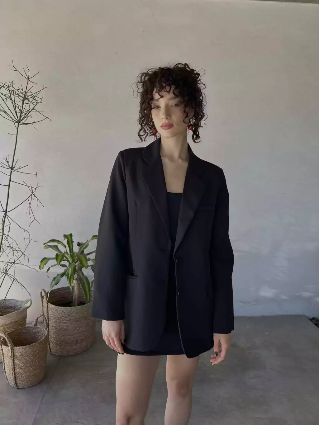 Blazer sastrero negro