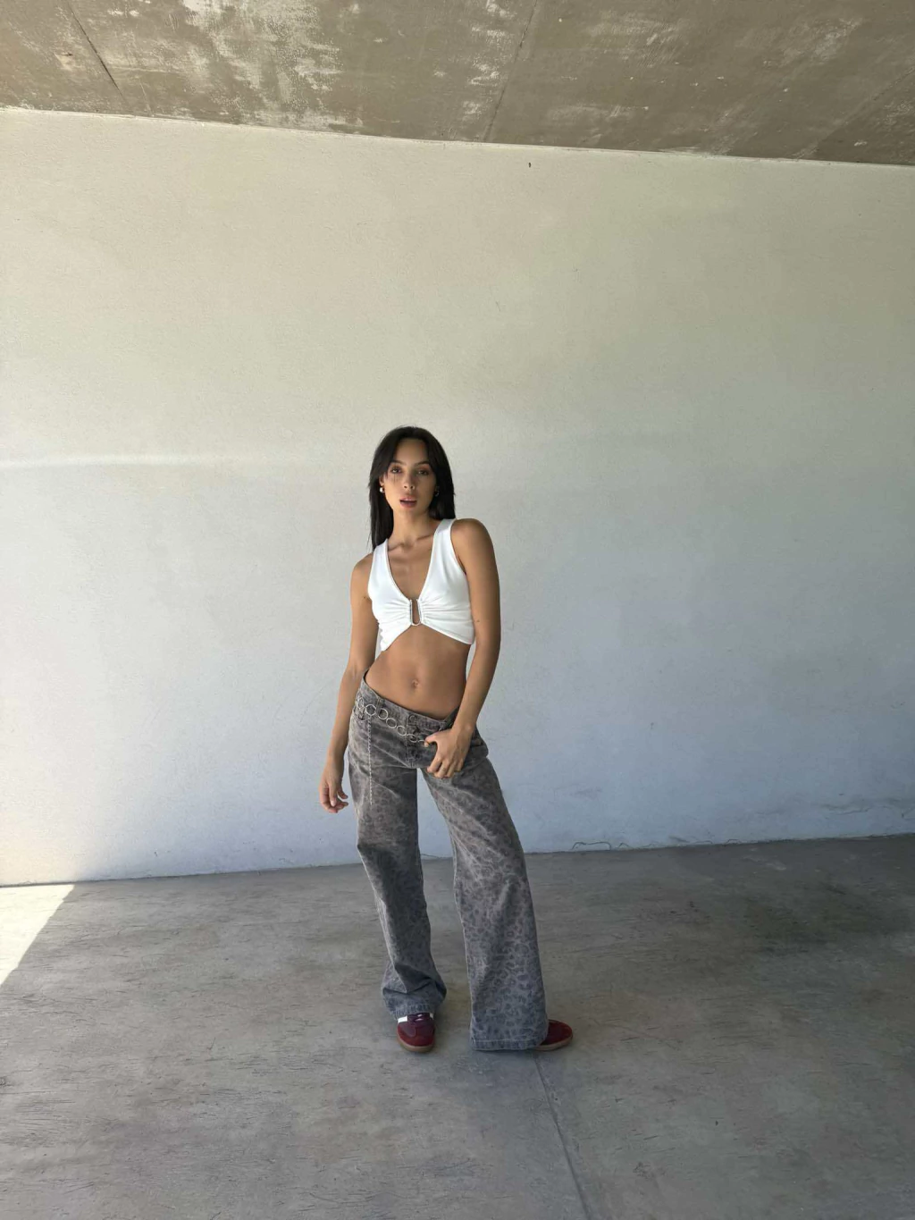 Pantalon moka print