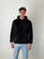 Buzo Hoodie Peluche Negro