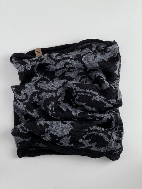 Cuello luan negro y gris