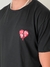 Remera over broken heart negra - comprar online