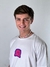Remera over smile again blanca - comprar online
