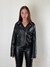 Campera eco cuero negra