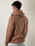 Hoodie frisado tricolor marron en internet