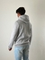 Hoodie frisado gris melange - Puebla