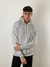Buzo hoodie frisado gris