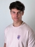 Remera over skull rosa - tienda online