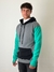 Hoodie frisado msn gris y verde en internet