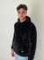 Buzo Hoodie Peluche Negro - comprar online