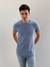 Remera basica jaspeada azul - comprar online