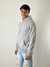Hoodie frisado gris melange