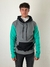 Hoodie frisado msn gris y verde