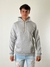 Hoodie frisado gris melange en internet