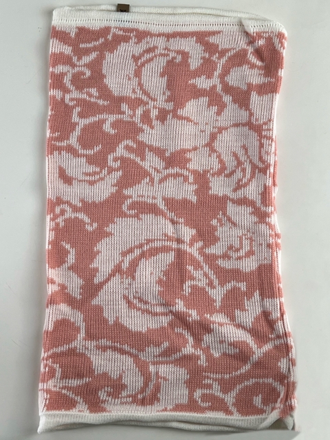 Cuello luan rosa y blanco