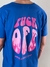 Remera over fuck off azul