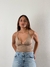 Top v frunce camel - comprar online