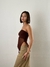 Strapless tul irregular chocolate - Puebla