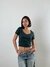 Remera escote espejo verde ingles - comprar online