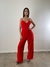 Mono escote V rojo