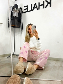 PANTALÓN POLAR SOFT STARS PINK