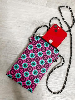 PORTACELULAR MONOGRAM PINK - Khalea