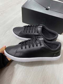 ZAPAS LACOSTE CUERO NEGRO