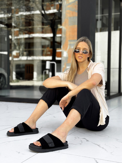 SANDALIAS SLIPPERS TUNEZ BLACK - Khalea