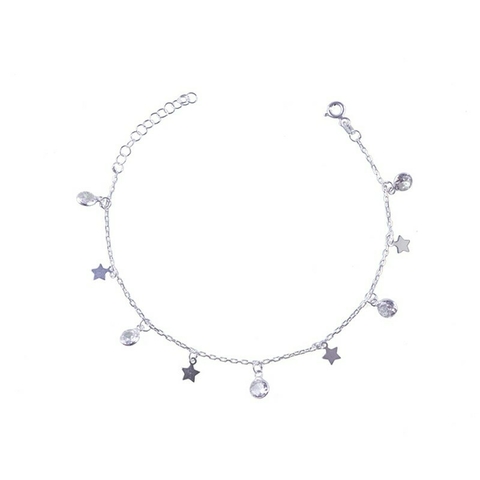 pulsera estrella y cubics - comprar online