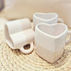 TAZA CORAZÓN JASPEADA - comprar online