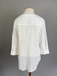 Blusa bata botões em algodão importada LIZ CLAIBORNE (M/ 42) na internet