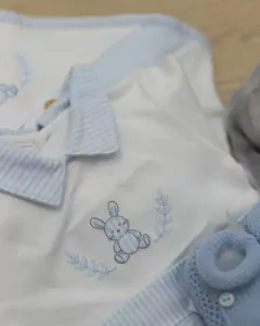 Macacão Longo Bebê Conejito - 100 Algodão Premium Peruano na internet