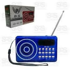 RADIO À PILHA RECARREGAVEL COLORS 3W COM ENTRADA USB KAPBOM JD-32