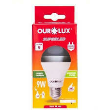 LAMPADA BULBO DE LED 9W BRANCA FRIA BIVOLT OUROLUX 20031